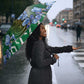 Algeria Umbrella Fennec And Iris Grunge Style - African Pride