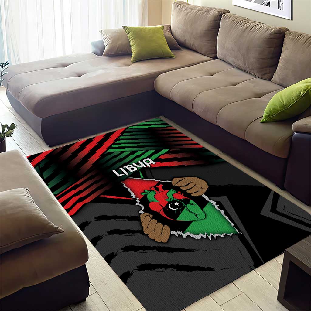 Libya In My Veins Area Rug - African Pride