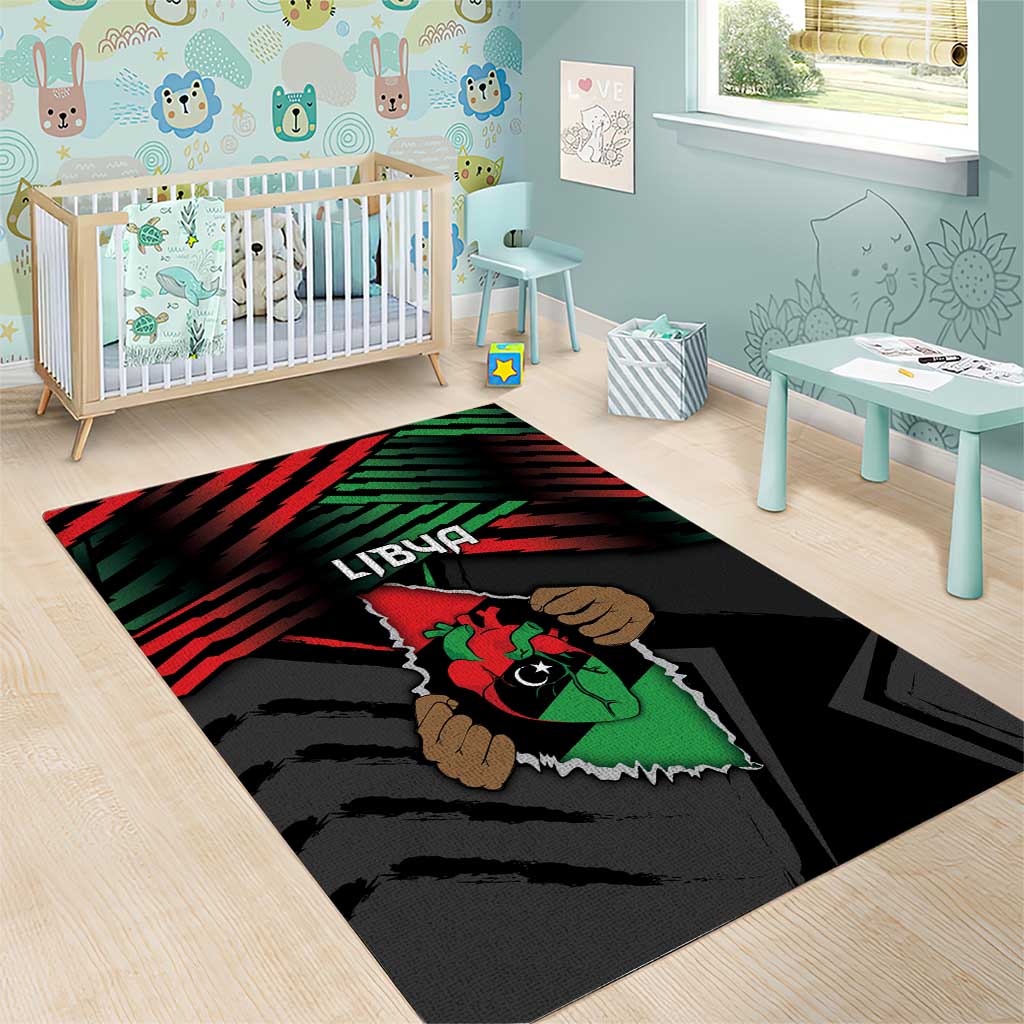 Libya In My Veins Area Rug - African Pride