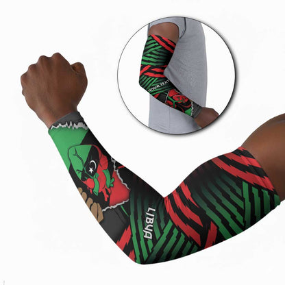 Personalized Libya In My Veins Arm Sleeves - African Pride