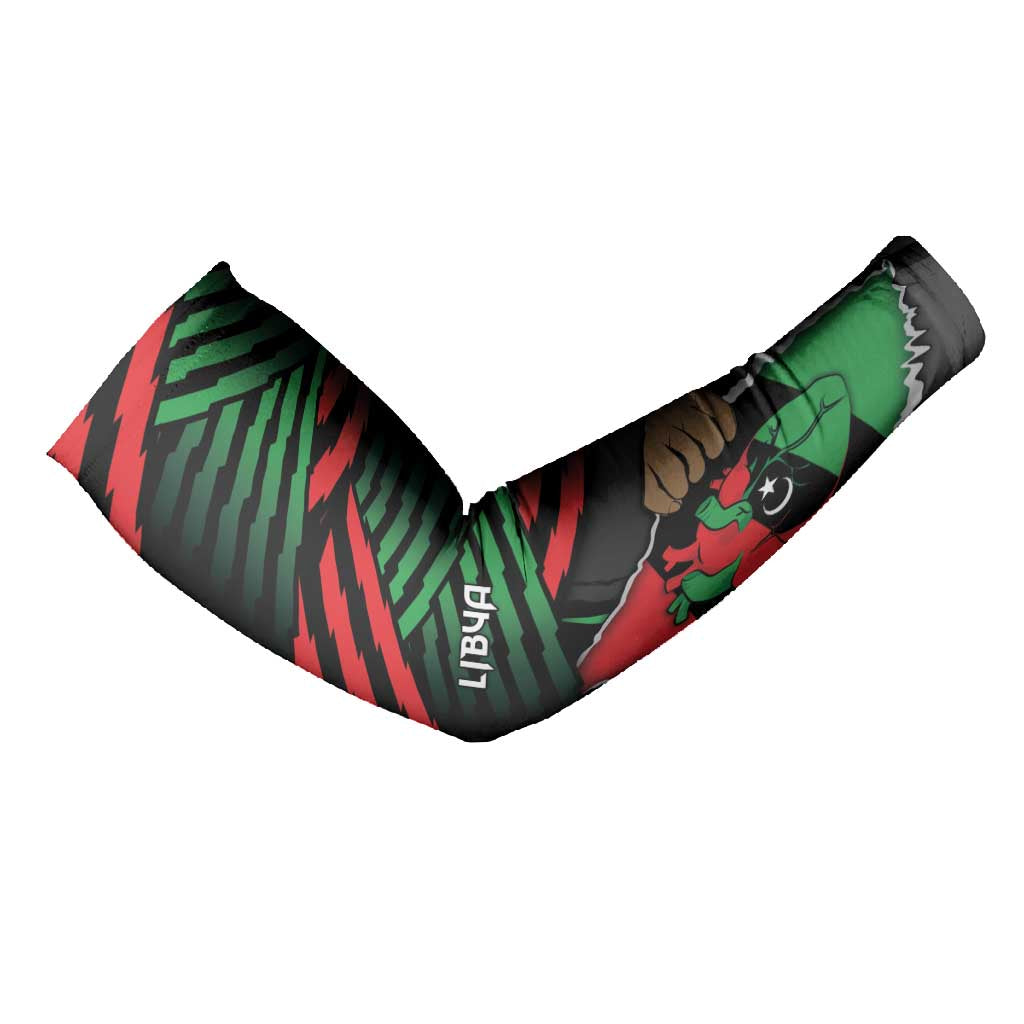 Personalized Libya In My Veins Arm Sleeves - African Pride