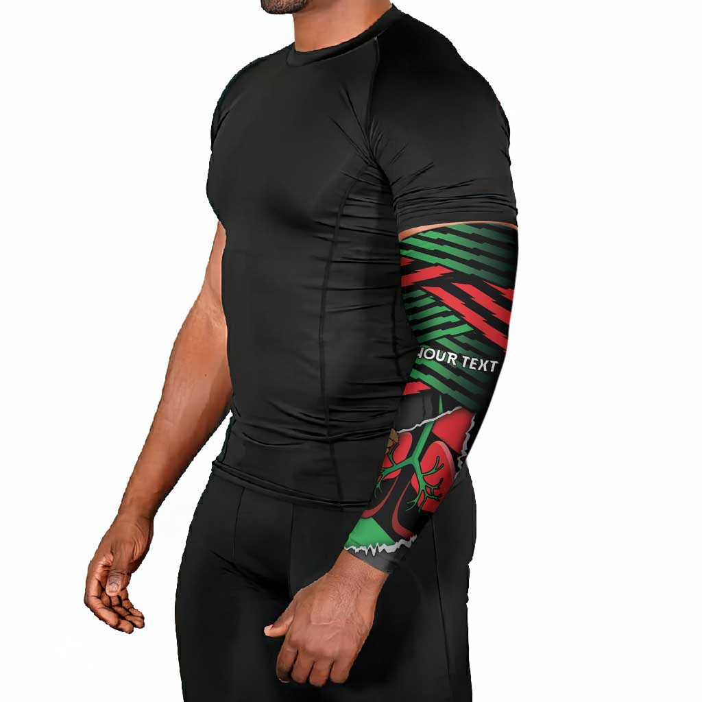 Personalized Libya In My Veins Arm Sleeves - African Pride