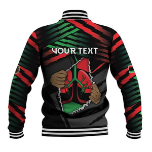 Personalized Libya In My Veins Baseball Jacket - African Pride