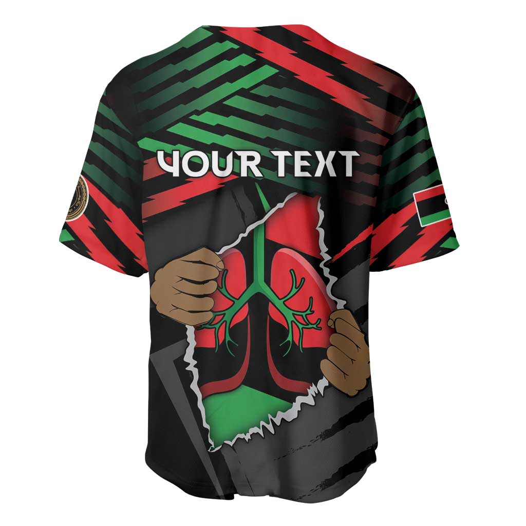 Personalized Libya In My Veins Baseball Jersey - African Pride