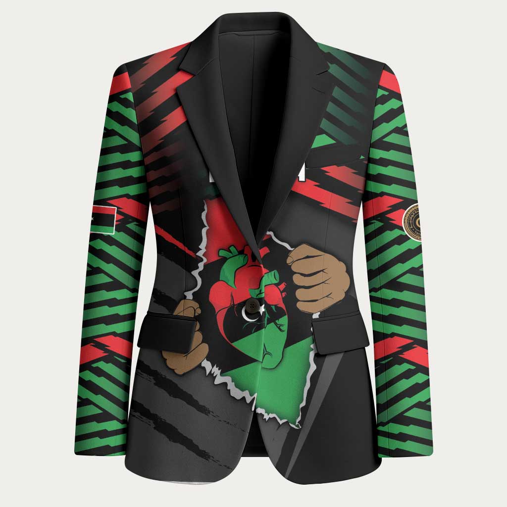 Personalized Libya In My Veins Blazer - African Pride