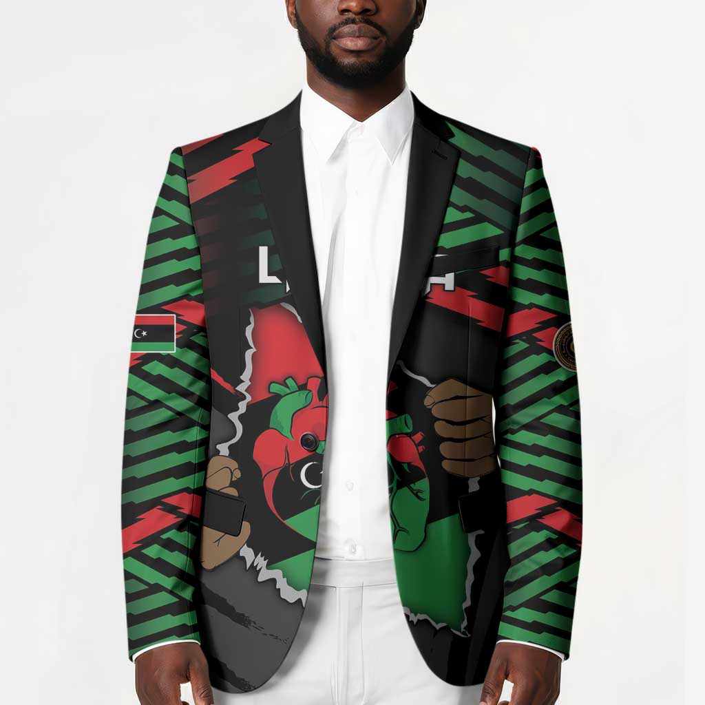 Personalized Libya In My Veins Blazer - African Pride