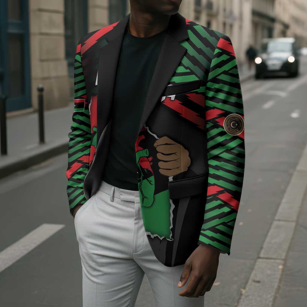 Personalized Libya In My Veins Blazer - African Pride