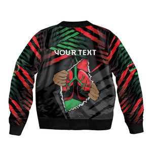 Personalized Libya In My Veins Bomber Jacket - African Pride