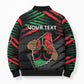 Personalized Libya In My Veins Bomber Puffer Jacket - African Pride