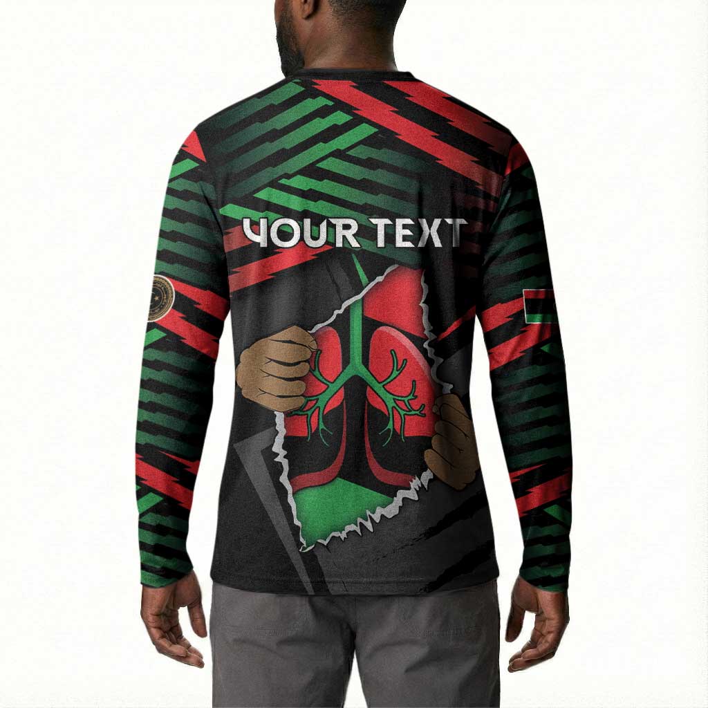Personalized Libya In My Veins Button Sweatshirt