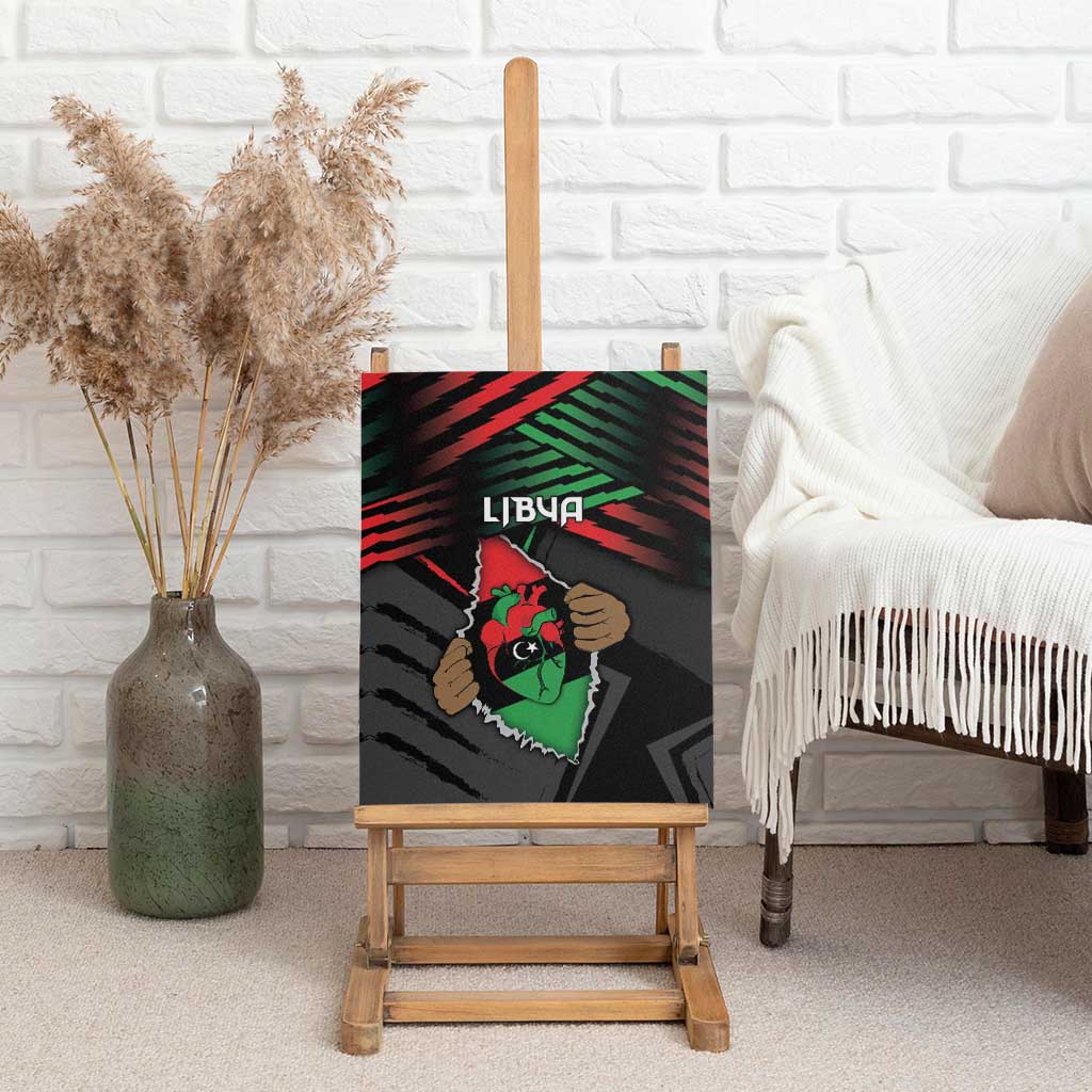 Libya In My Veins Canvas Wall Art - African Pride