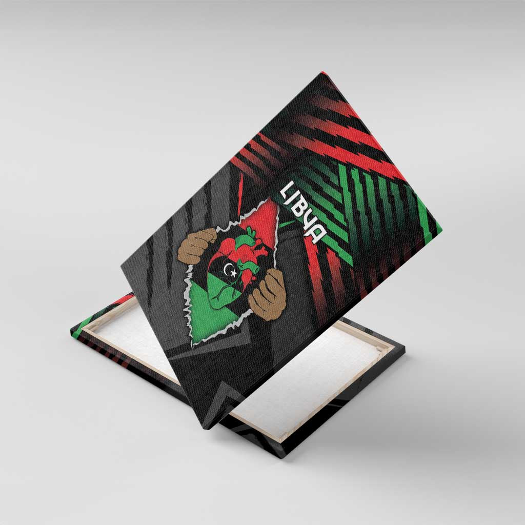Libya In My Veins Canvas Wall Art - African Pride