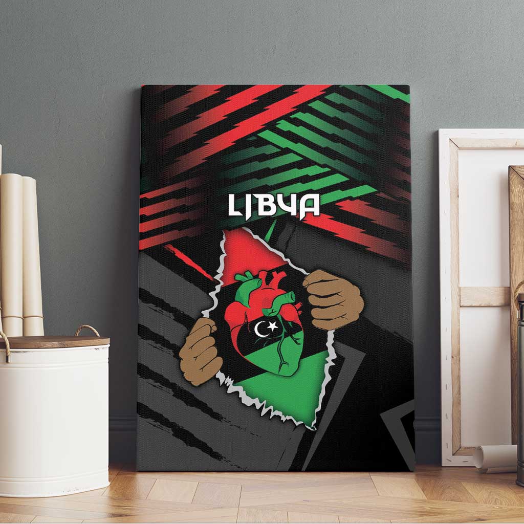 Libya In My Veins Canvas Wall Art - African Pride