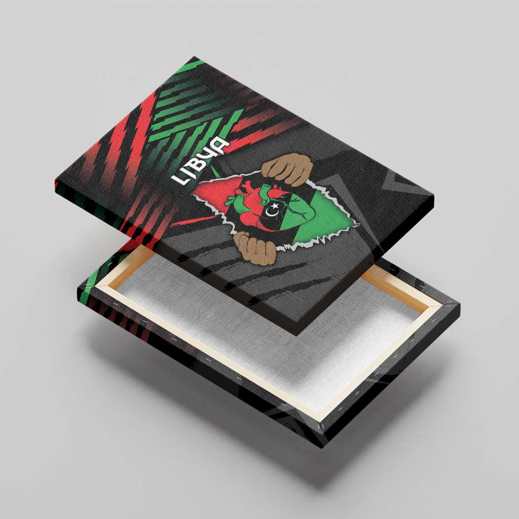 Libya In My Veins Canvas Wall Art - African Pride