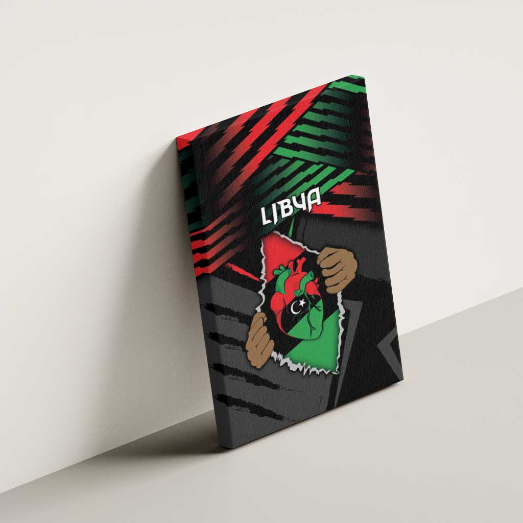 Libya In My Veins Canvas Wall Art - African Pride