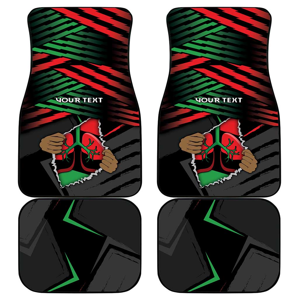 Personalized Libya In My Veins Car Mats - African Pride
