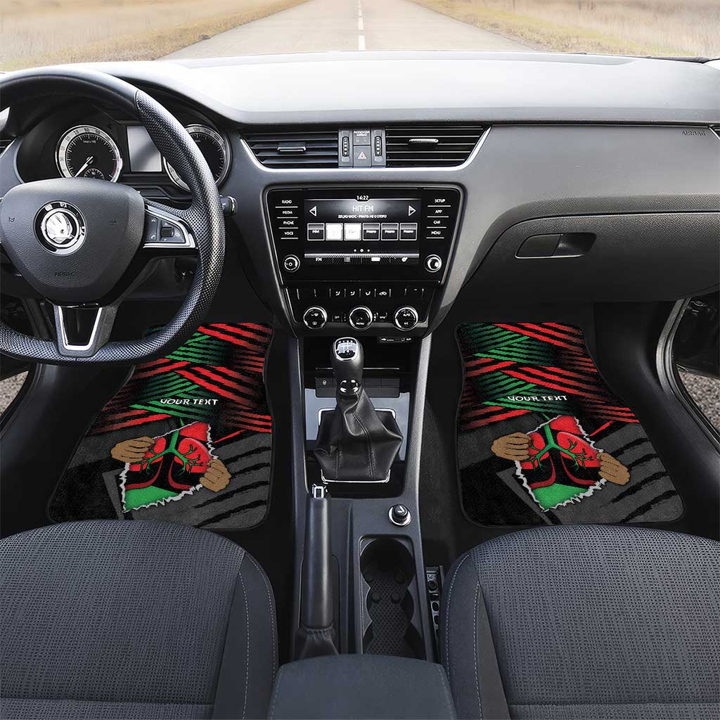 Personalized Libya In My Veins Car Mats - African Pride
