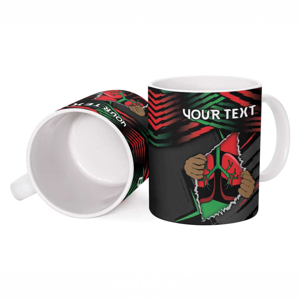 Personalized Libya In My Veins Ceramic Mug - African Pride