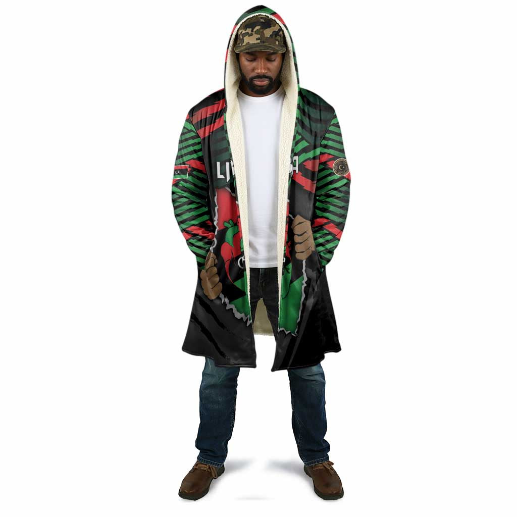 Personalized Libya In My Veins Cloak - African Pride