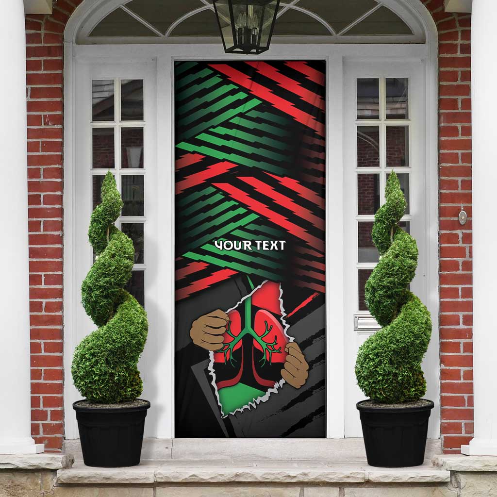 Personalized Libya In My Veins Door Cover - African Pride