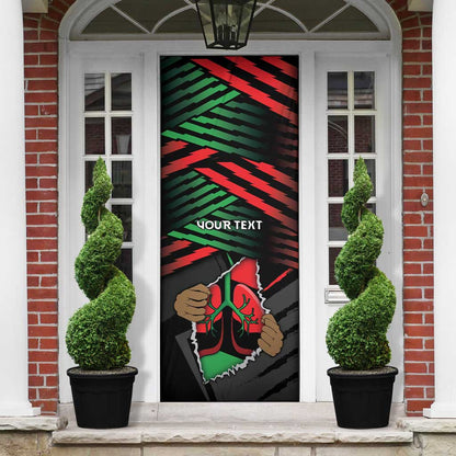 Personalized Libya In My Veins Door Cover - African Pride