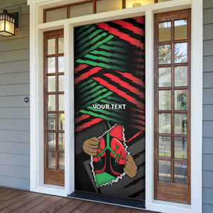 Personalized Libya In My Veins Door Cover - African Pride