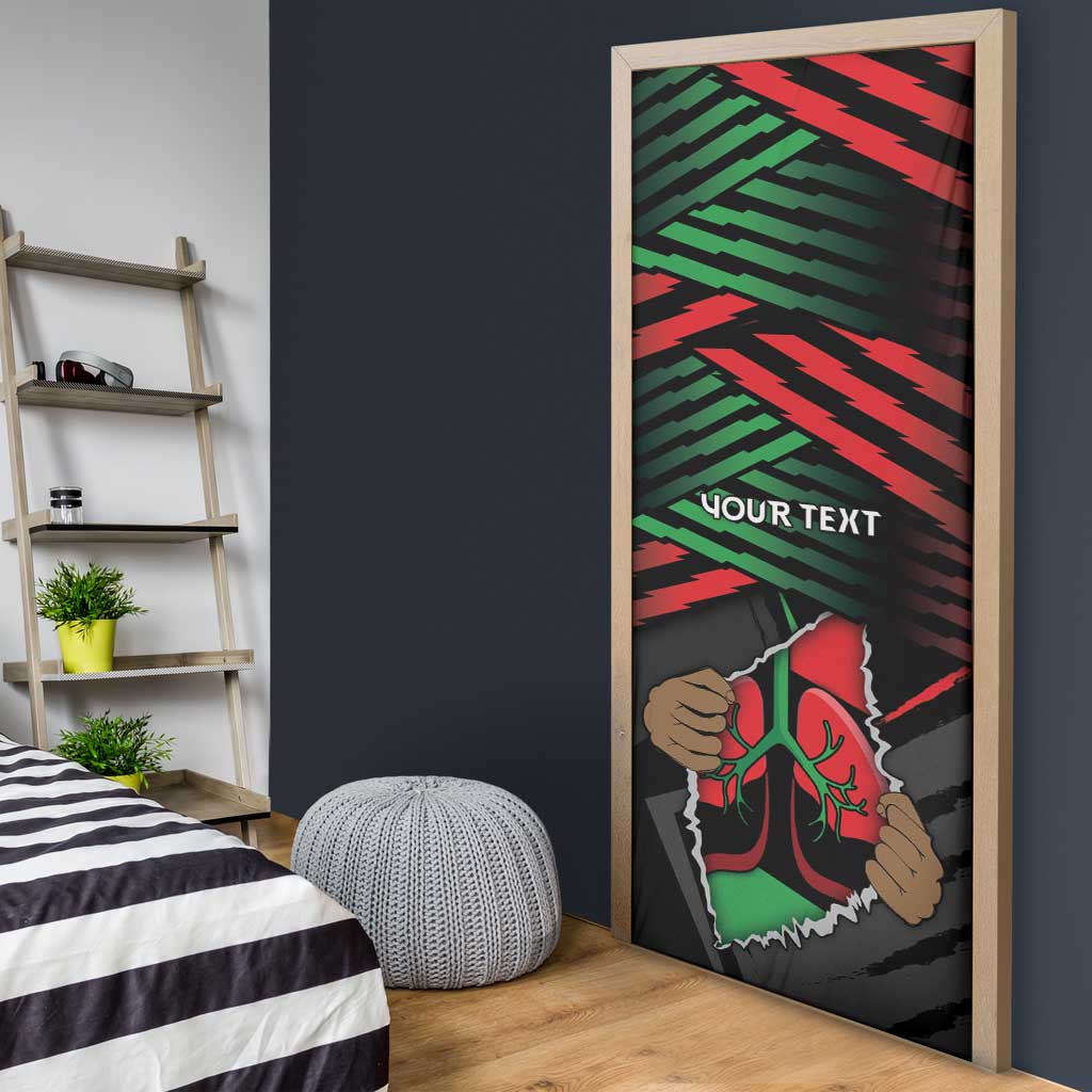 Personalized Libya In My Veins Door Cover - African Pride