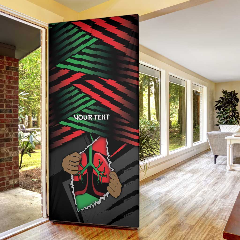 Personalized Libya In My Veins Door Cover - African Pride