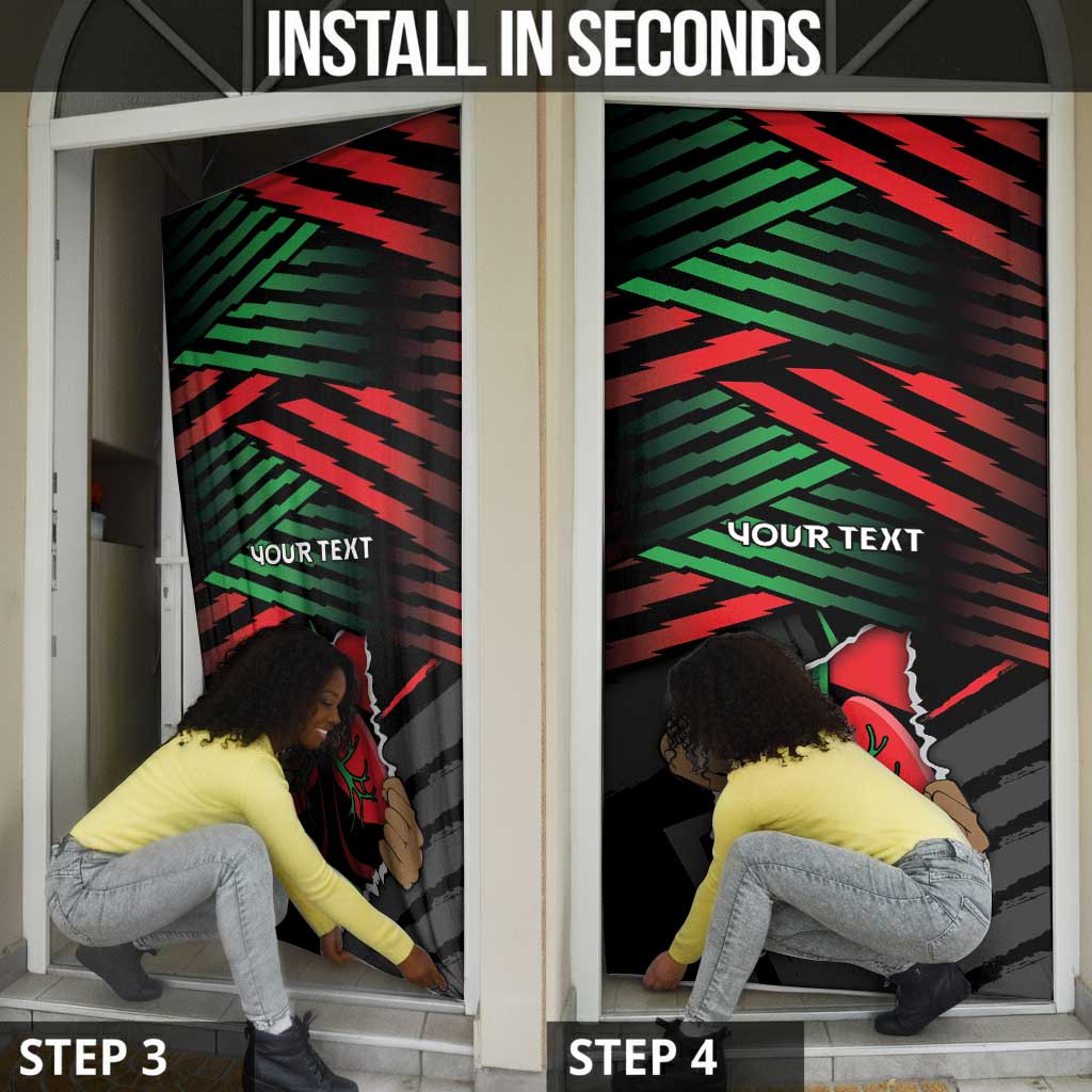 Personalized Libya In My Veins Door Cover - African Pride