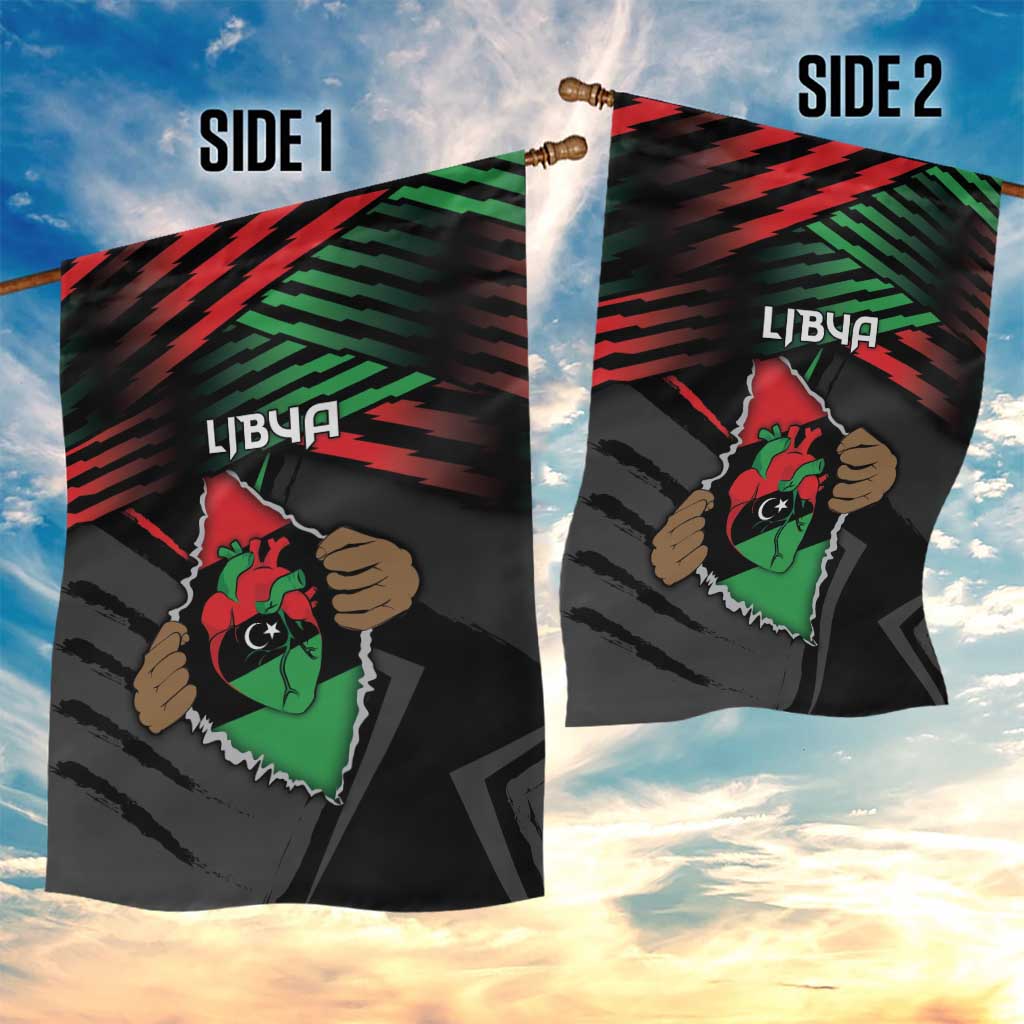 Libya In My Veins Garden Flag - African Pride