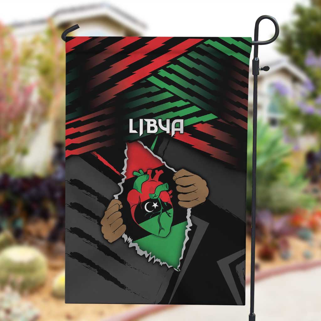 Libya In My Veins Garden Flag - African Pride