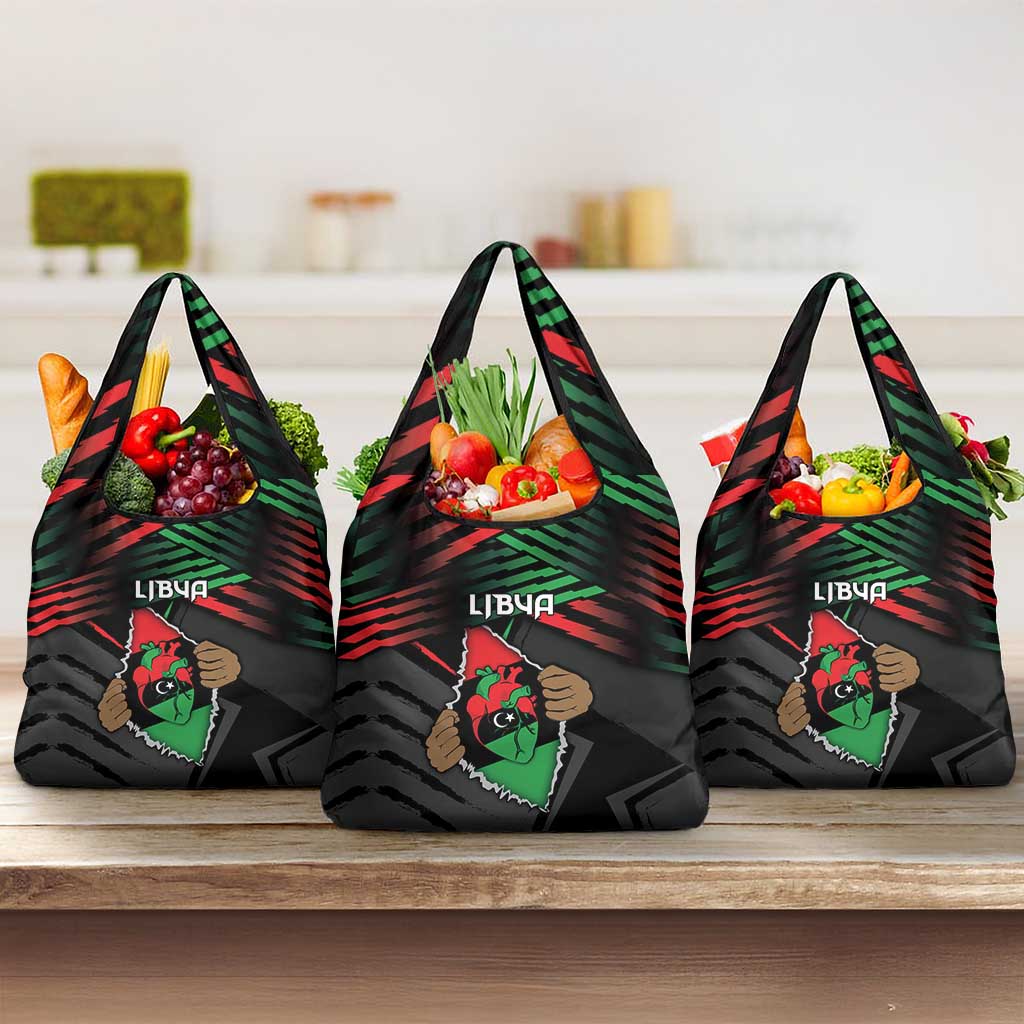 Libya In My Veins Grocery Bag - African Pride