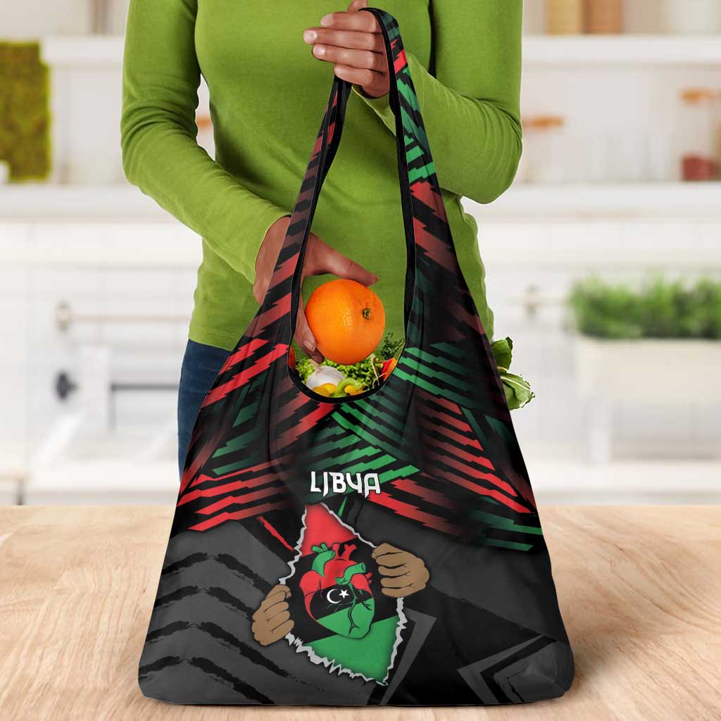 Libya In My Veins Grocery Bag - African Pride