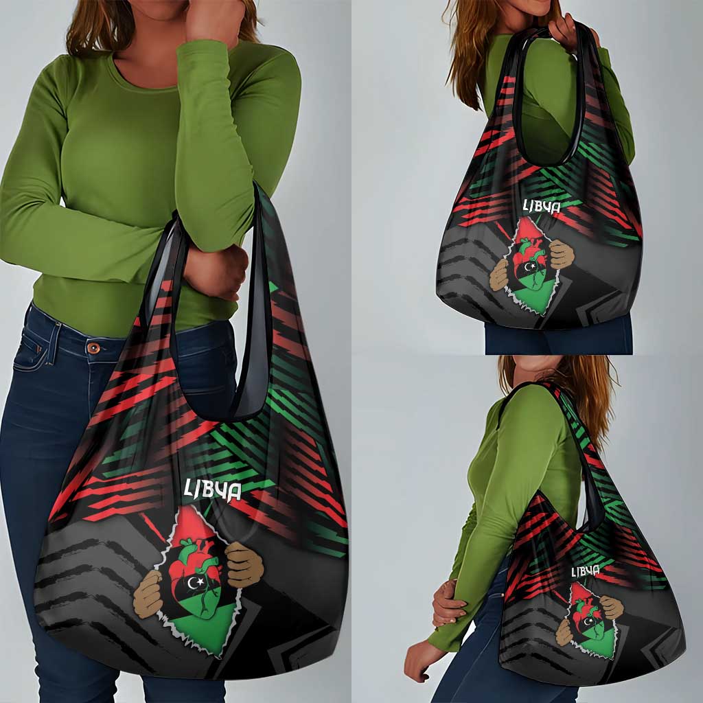 Libya In My Veins Grocery Bag - African Pride