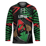 Personalized Libya In My Veins Hockey Jersey - African Pride