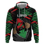 Personalized Libya In My Veins Hoodie - African Pride