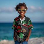 Personalized Libya In My Veins Kid Hawaiian Shirt - African Pride