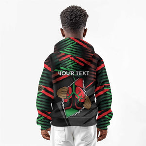 Personalized Libya In My Veins Kid Hoodie - African Pride