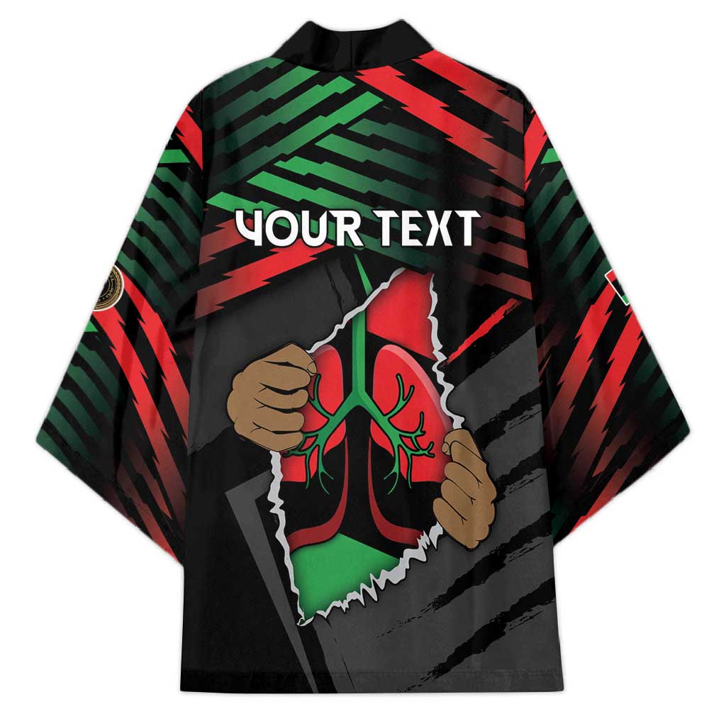 Personalized Libya In My Veins Kimono - African Pride