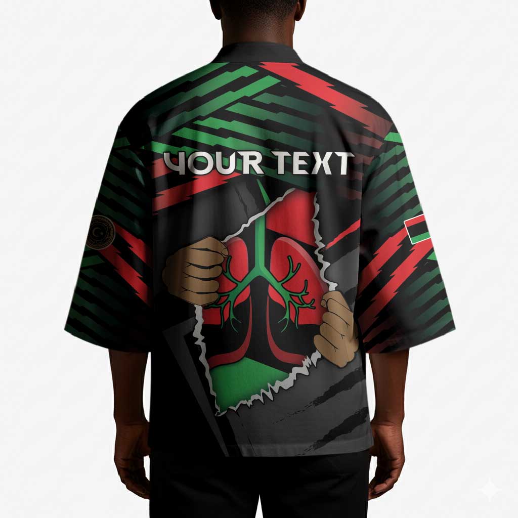 Personalized Libya In My Veins Kimono - African Pride
