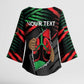 Personalized Libya In My Veins Kimono Sleeve Blouse - African Pride