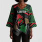 Personalized Libya In My Veins Kimono Sleeve Blouse - African Pride