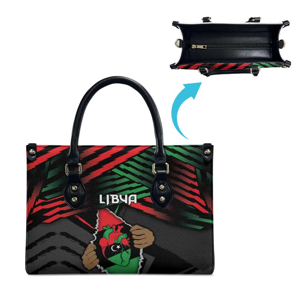 Libya In My Veins Leather Bag - African Pride