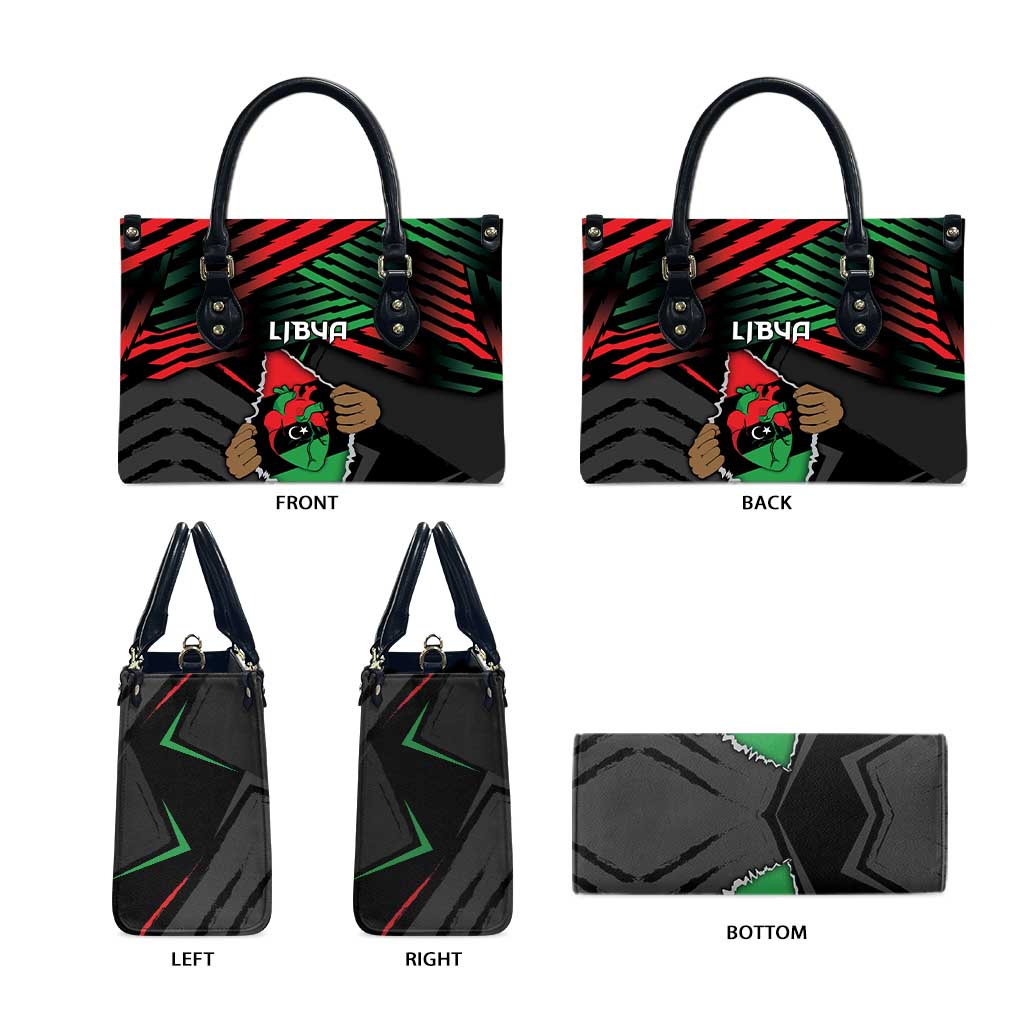 Libya In My Veins Leather Bag - African Pride