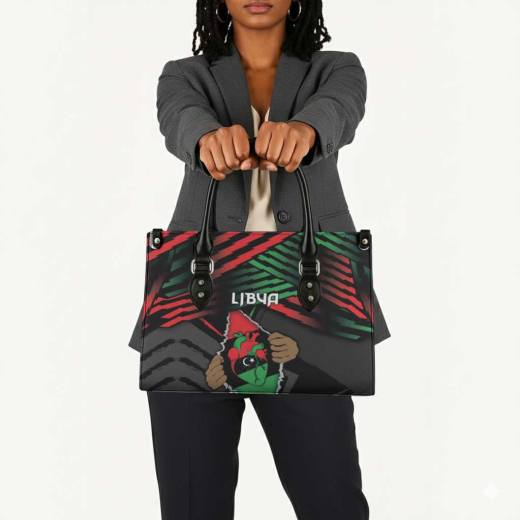 Libya In My Veins Leather Bag - African Pride