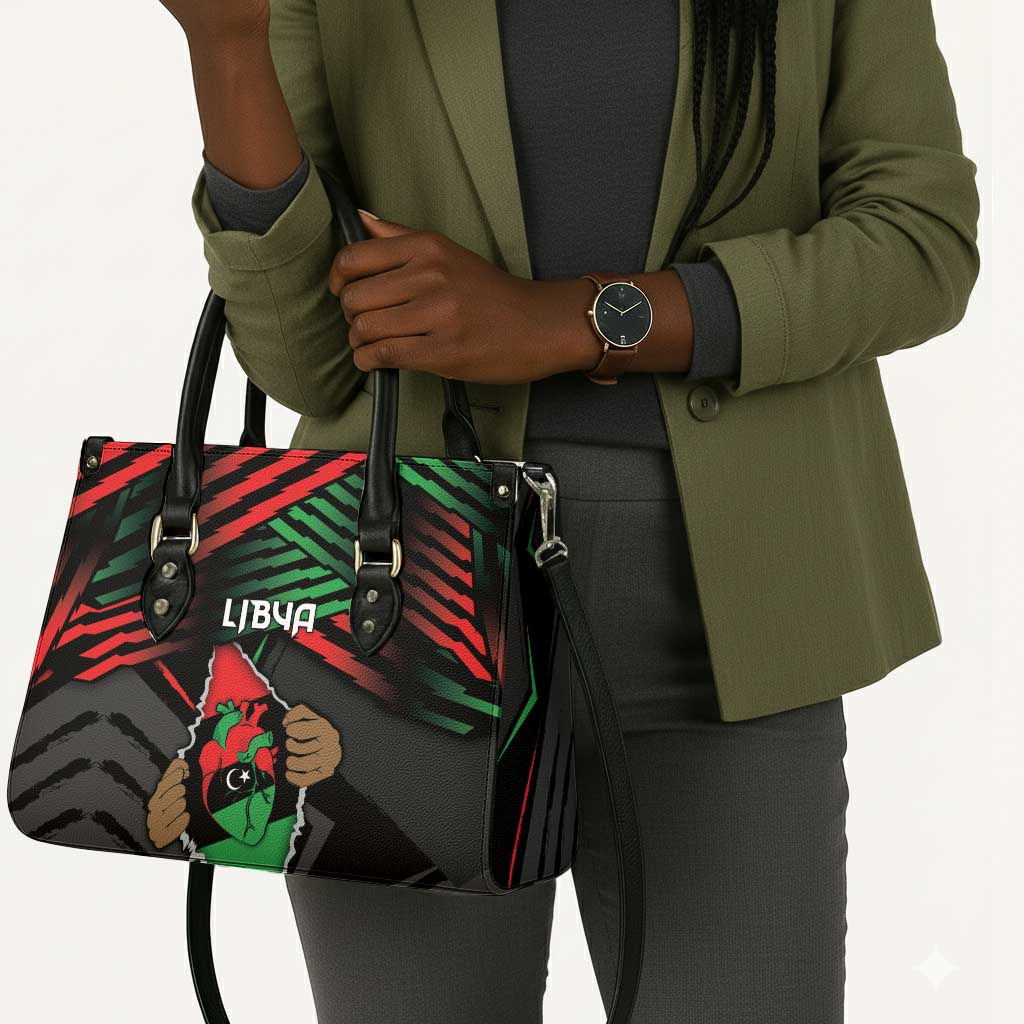 Libya In My Veins Leather Bag - African Pride