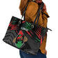 Libya In My Veins Leather Tote Bag - African Pride