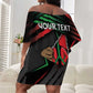 Personalized Libya In My Veins Off Shoulder Short Dress - African Pride