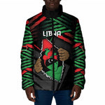 Personalized Libya In My Veins Padded Jacket - African Pride