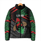 Personalized Libya In My Veins Padded Jacket - African Pride